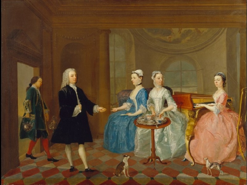 1750 British Family Served with Tea